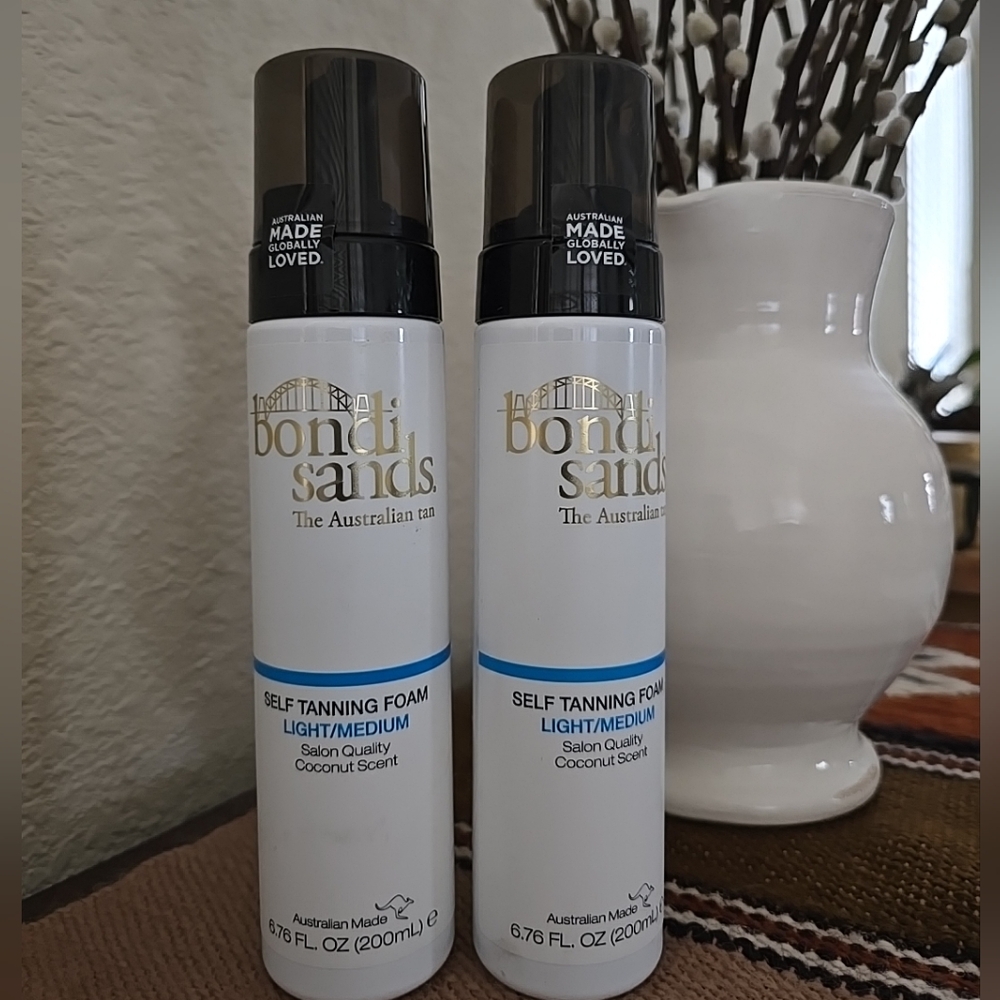 2 Bondi Sands Tanning Foam 7oz Self Tanner NEW Sealed Light Medium